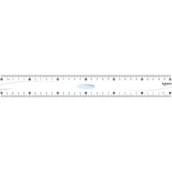 Maped Essentials - Règle triple décimètre 30 cm - transparente