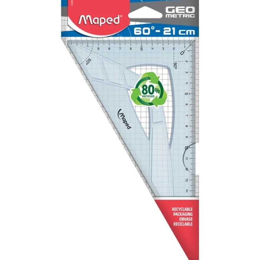 Maped Geometric - Équerre 21 cm - 60°