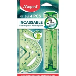 Maped Incassable - Mini kit de traçage 4 pièces