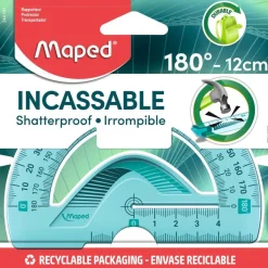 Maped Incassable - Rapporteur plastique 12 cm