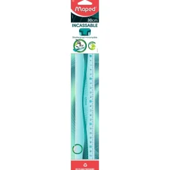 Maped Incassable - Règle plastique 30 cm - incassable - disponible dans différentes couleurs
