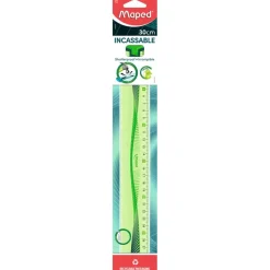 Maped Incassable - Règle plastique 30 cm - incassable - disponible dans différentes couleurs