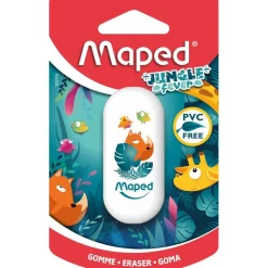 Maped Jungle Fever - Gomme décorée sans PVC (blister) - différents modèles disponibles
