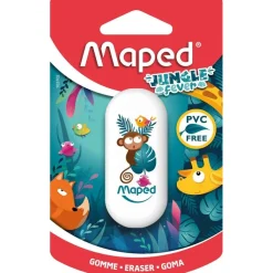 Maped Jungle Fever - Gomme décorée sans PVC (blister) - différents modèles disponibles