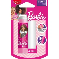 Maped Licence Barbie - Gomme tube + 1 recharge gomme (blister)
