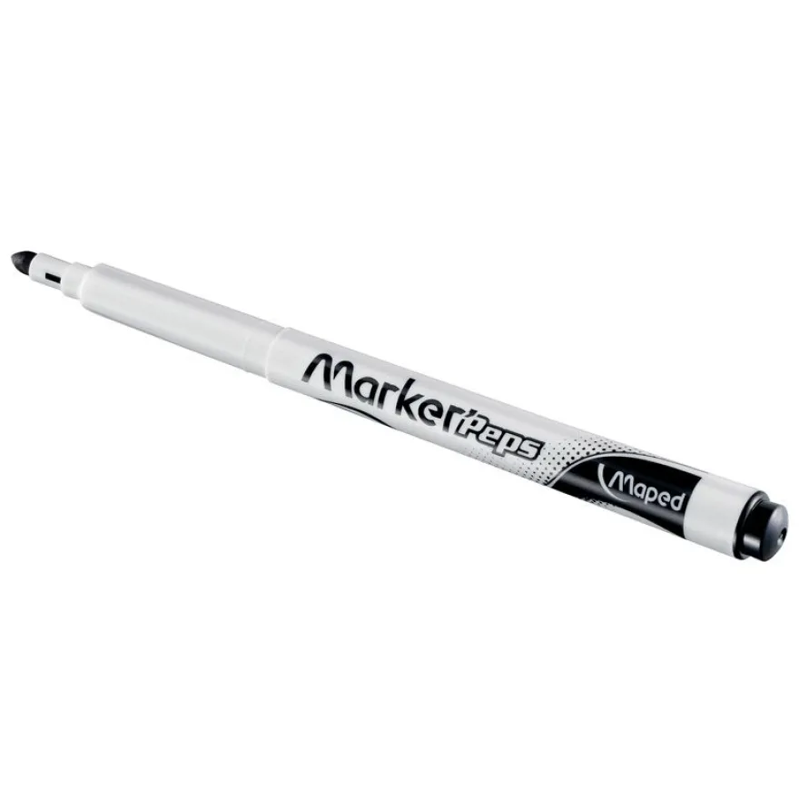 Maped Marker'Peps - Pack de 12 marqueurs effaçables - pointe fine - couleurs assorties