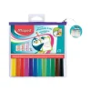 Maped Marker'Peps - Trousse de 12 Marqueurs - pour tableau blanc - assortiment de couleurs amusantes