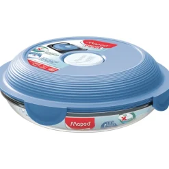 MAPED PICNIK - Assiette à déjeuner en verre ronde 700 ml CONCEPT ADULTES - coloris Bleu Orage