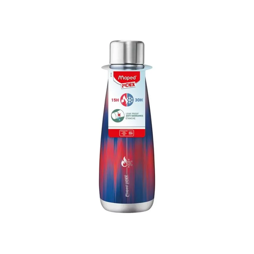 Maped Picnik – Bouteille Isotherme Adulte Ikat 500 ml en Acier Inoxydable