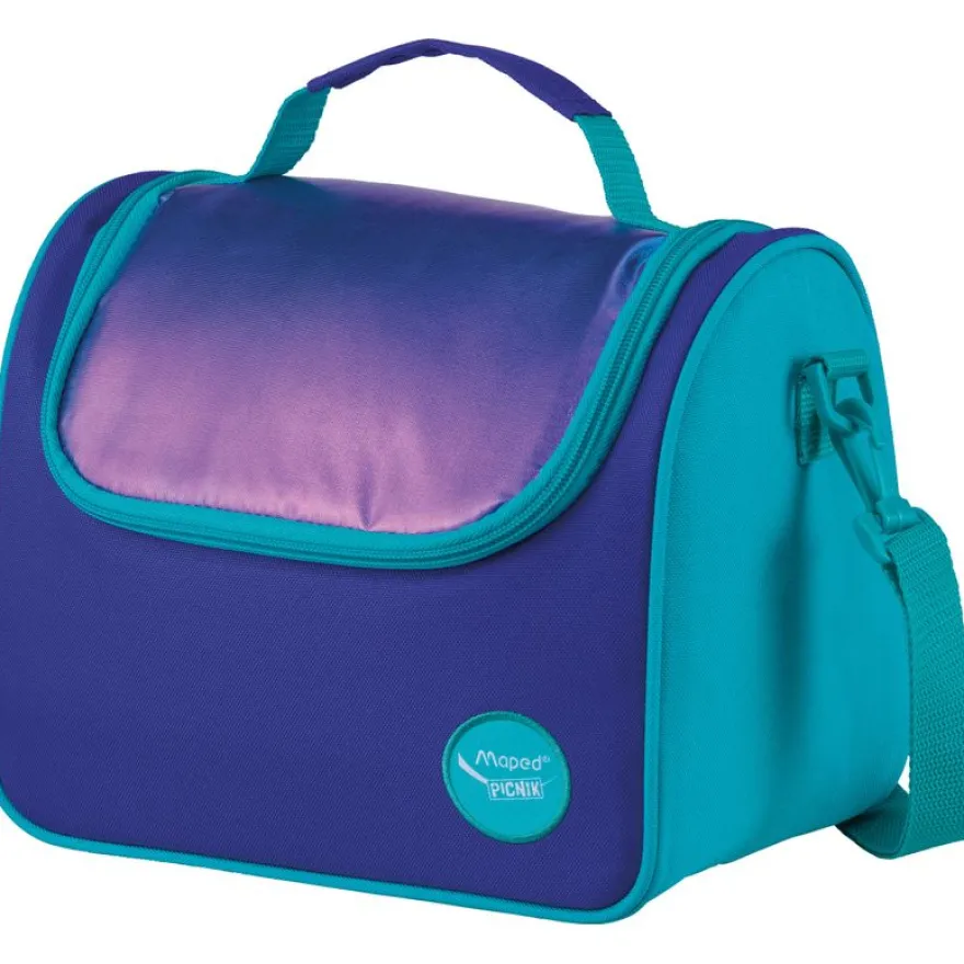MAPED PICNIK - Sac à déjeûner et Goûter isotherme à bandoulière ORIGINS Famille - coloris Aqua