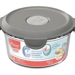 Maped Picnik Concept Adult - Boite à déjeuner en verre compact 800 ml - gris