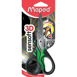 Maped Sensoft 3D Fluo - Ciseaux bouts ronds - 13 cm