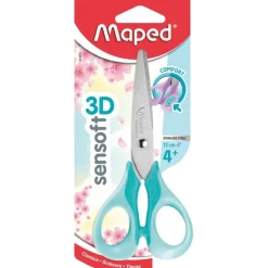 Maped Sensoft 3D Pastel - Ciseaux bouts ronds - 13 cm - disponible dans différentes couleurs