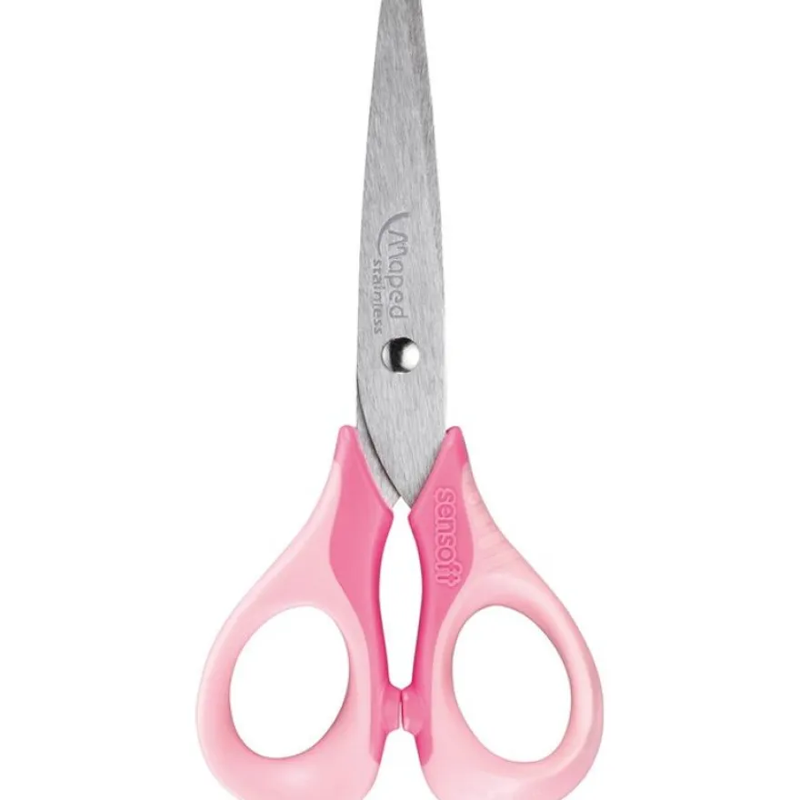 Maped Sensoft 3D Pastel - Ciseaux bouts ronds - 13 cm - disponible dans différentes couleurs