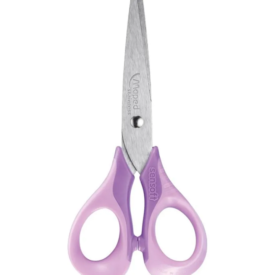 Maped Sensoft 3D Pastel - Ciseaux bouts ronds - 13 cm - disponible dans différentes couleurs