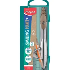 Maped Smiling Planet - Coffret compas Study bague - 50% en fibre de bois