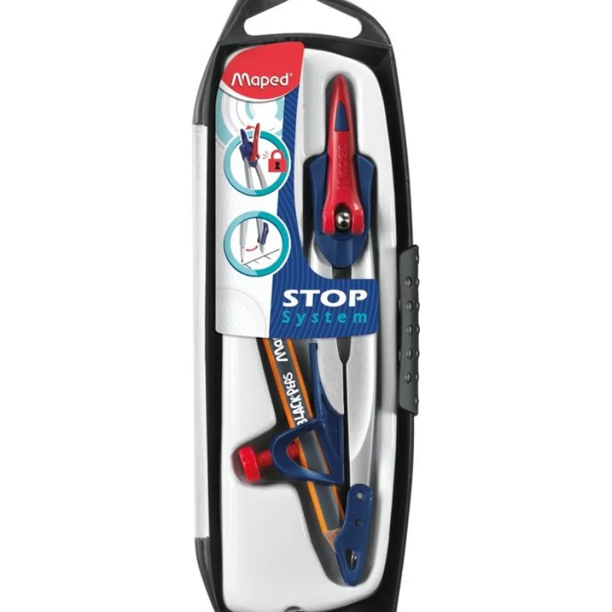 Maped Stop System - Coffret compas à bague 2 pièces