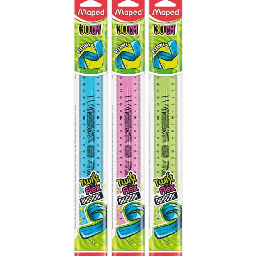 Maped Twist'n Flex - Règle flexible 30 cm - disponible dans différentes couleurs