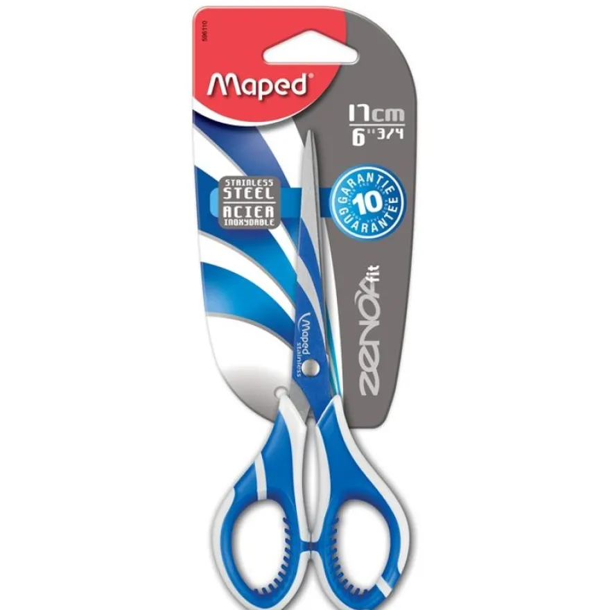 Maped Zenoa Fit - Ciseaux bouts pointus - 17 cm