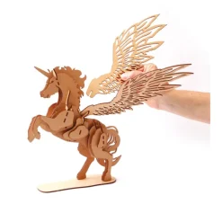 Maquette bois 3D - Licorne