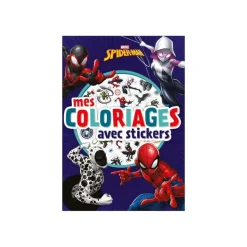 MARVEL - Mes coloriages avec stickers - Spider-Man - livre à colorier
