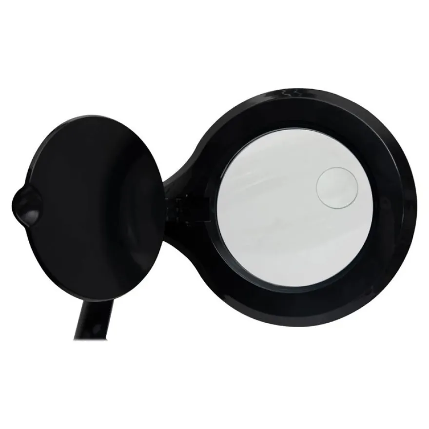 MAULiris - Lampe loupe à Led - 10 cm diamètre - agrandissement : 1.75x - 7 W - noir