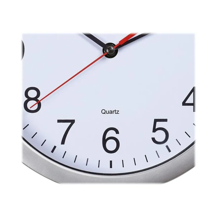 MaulRun - Horloge - mécanisme quartz - 25 cm - blanc argenté