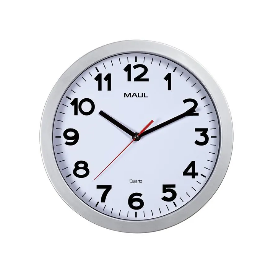 MaulStep - Horloge - mécanisme quartz - 30 cm - argent