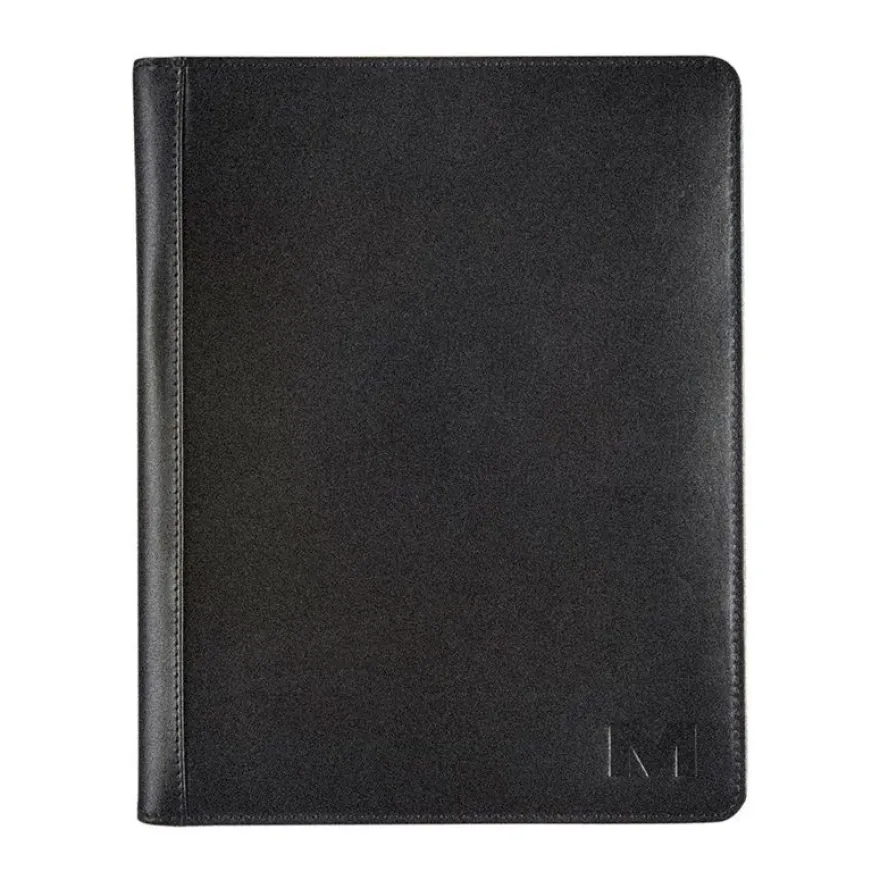 Maverick - Conférencier A5 avec bloc-notes - cuir noir