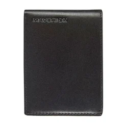 Maverick - Portefeuille à 2 volets anti-piratage avec compartiment à monnaie- cuir noir