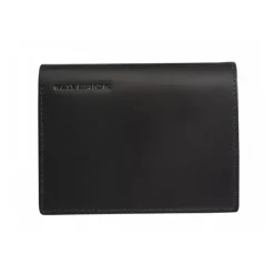 Maverick All Black - Portefeuille - RFID, avec pochette à monnaie - cuir de vachette pleine fleur tanné végétal - noir