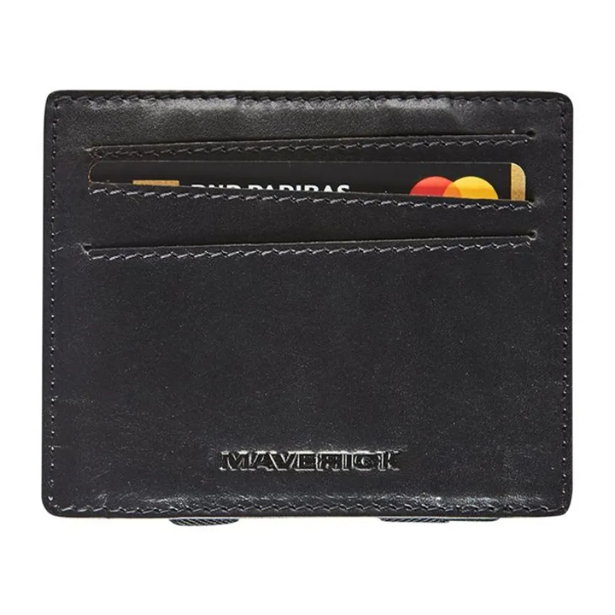 Maverick All Black - portefeuille Magic Wallet RFID - noir