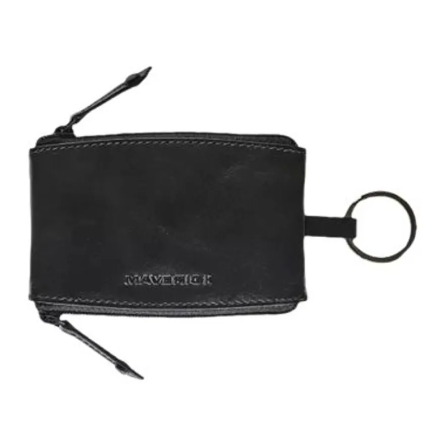 Maverick All Black - porte monnaie double - noir