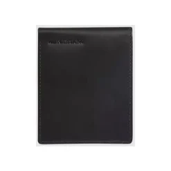 Maverick All Black - Portefeuille - billfold RFID with zipper and extra card pockets - cuir de vachette pleine fleur tanné végétal - noir