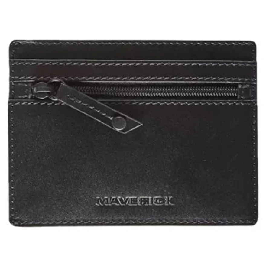 Maverick All Black - portefeuille avec poche RFID - noir