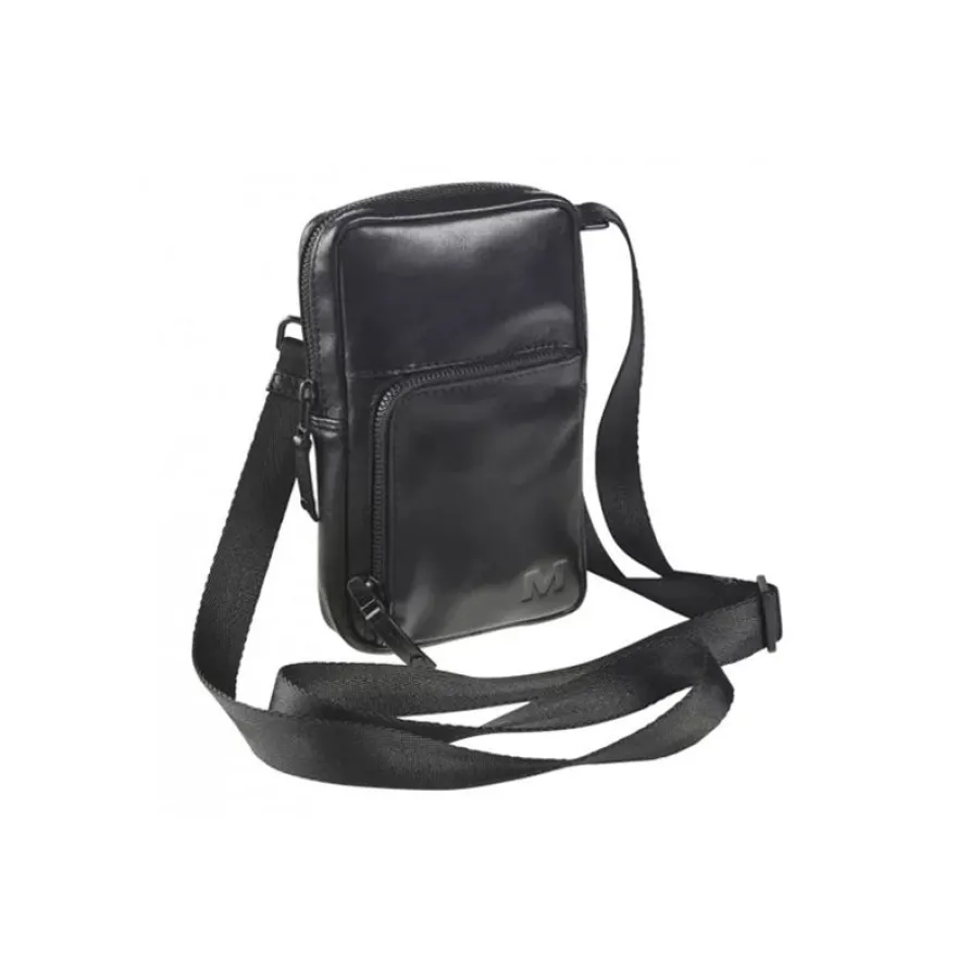 Maverick All Black - Sac à bandoulière - cuir de vachette pleine fleur tanné végétal - noir
