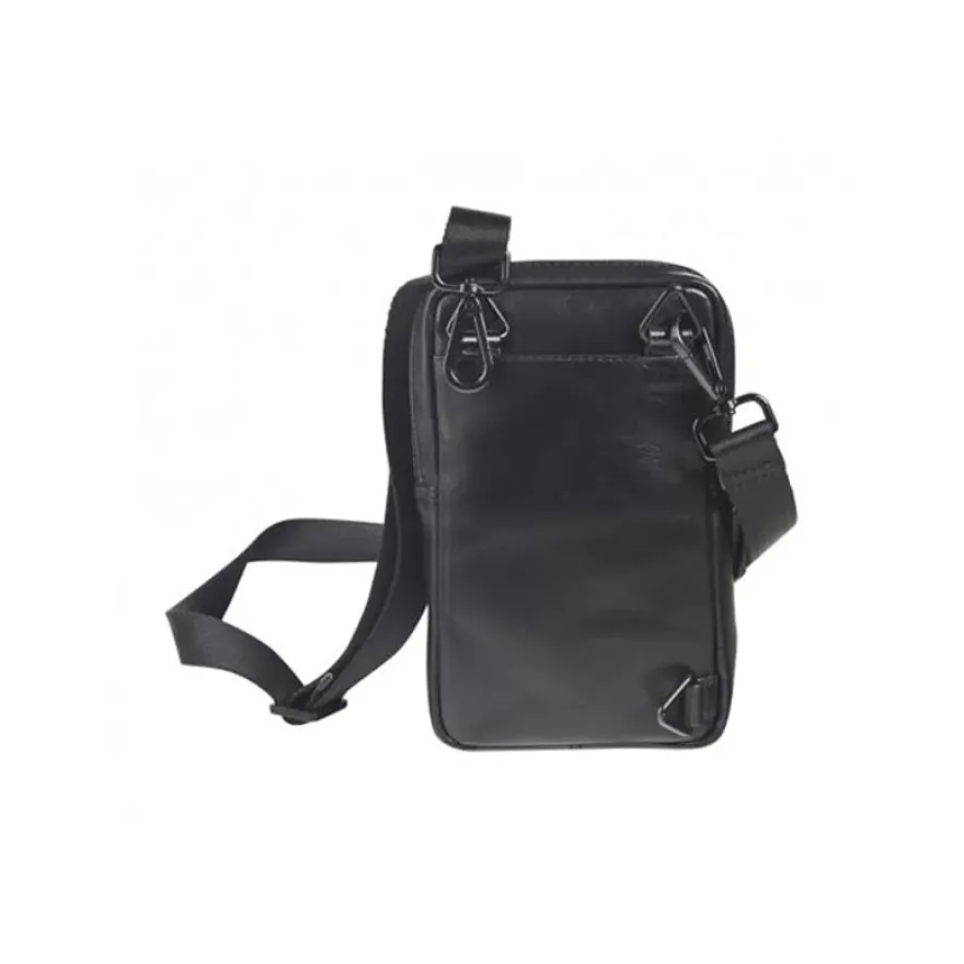 Maverick All Black - Sac à bandoulière - cuir de vachette pleine fleur tanné végétal - noir