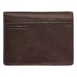 Maverick brown - portefeuille RFID avec poche de monnaie - horizontal - marron