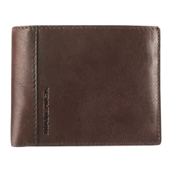 Maverick brown - Portefeuille - RFID, with 2 banknote pockets - cuir de vachette pleine fleur tanné végétal - brun