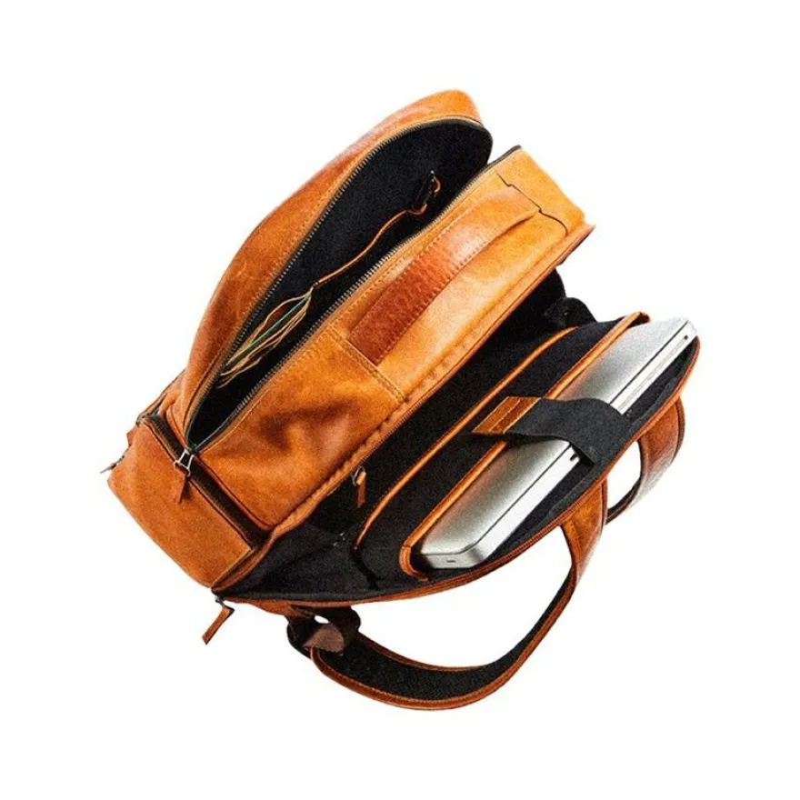 Maverick New Men - Sac à dos pour ordinateur portable 14" - cuir