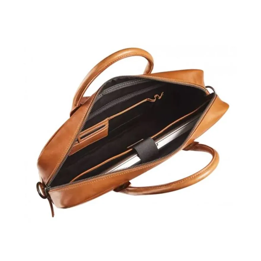 Maverick New Men - Sacoche pour ordinateur portable - cuir - 15.6" - cognac