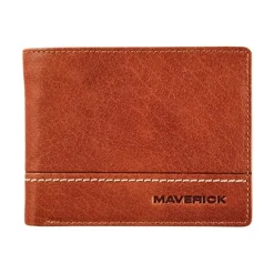 Maverick Rough Gear - Portefeuille - RFID - cuir de buffle pleine fleur à tannage végétal - cognac