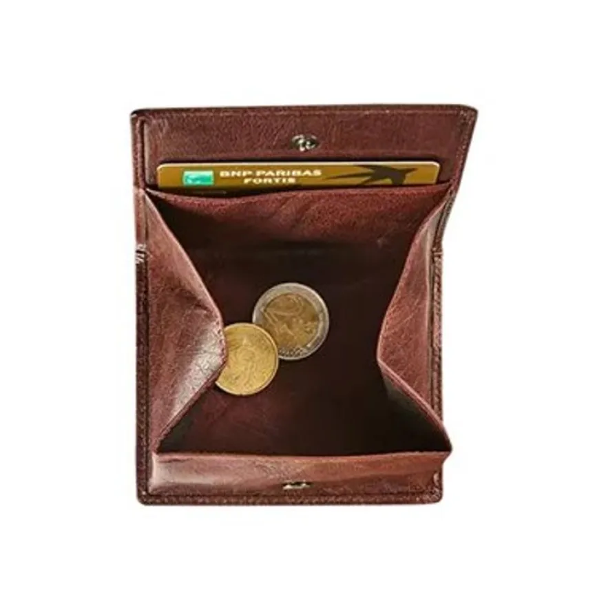 Maverick Rough Gear - Portefeuille - RFID with credit card slots - cuir de buffle pleine fleur à tannage végétal - brun