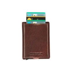Maverick Rough Gear - Portefeuille - slim RFID - cuir de buffle pleine fleur à tannage végétal - brun