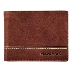 Maverick Rough Gear - Portefeuille - RFID - cuir de buffle pleine fleur à tannage végétal - brun