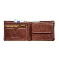 Maverick Rough Gear - Portefeuille - RFID - cuir de buffle pleine fleur à tannage végétal - brun