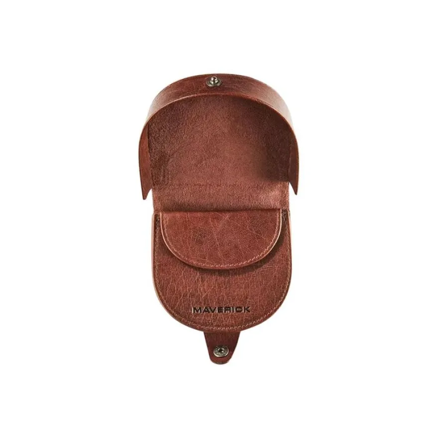 Maverick Rough Gear - Portefeuille - horseshoe form - cuir de buffle pleine fleur à tannage végétal - brun