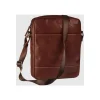 Maverick Rough Gear - Sac à bandoulière taille S - cuir de buffle pleine fleur à tannage végétal - brun