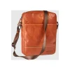 Maverick Rough Gear - Sac à bandoulière taille S - cuir de buffle pleine fleur à tannage végétal - cognac