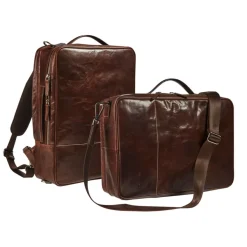 Maverick Rough Gear - Sac à dos pour ordinateur 15.6" - cuir - brun